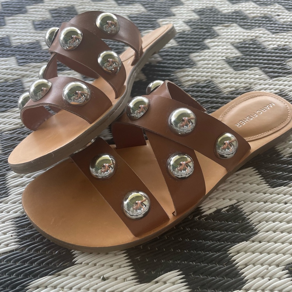 Marc Fisher Studded Slides - image 1